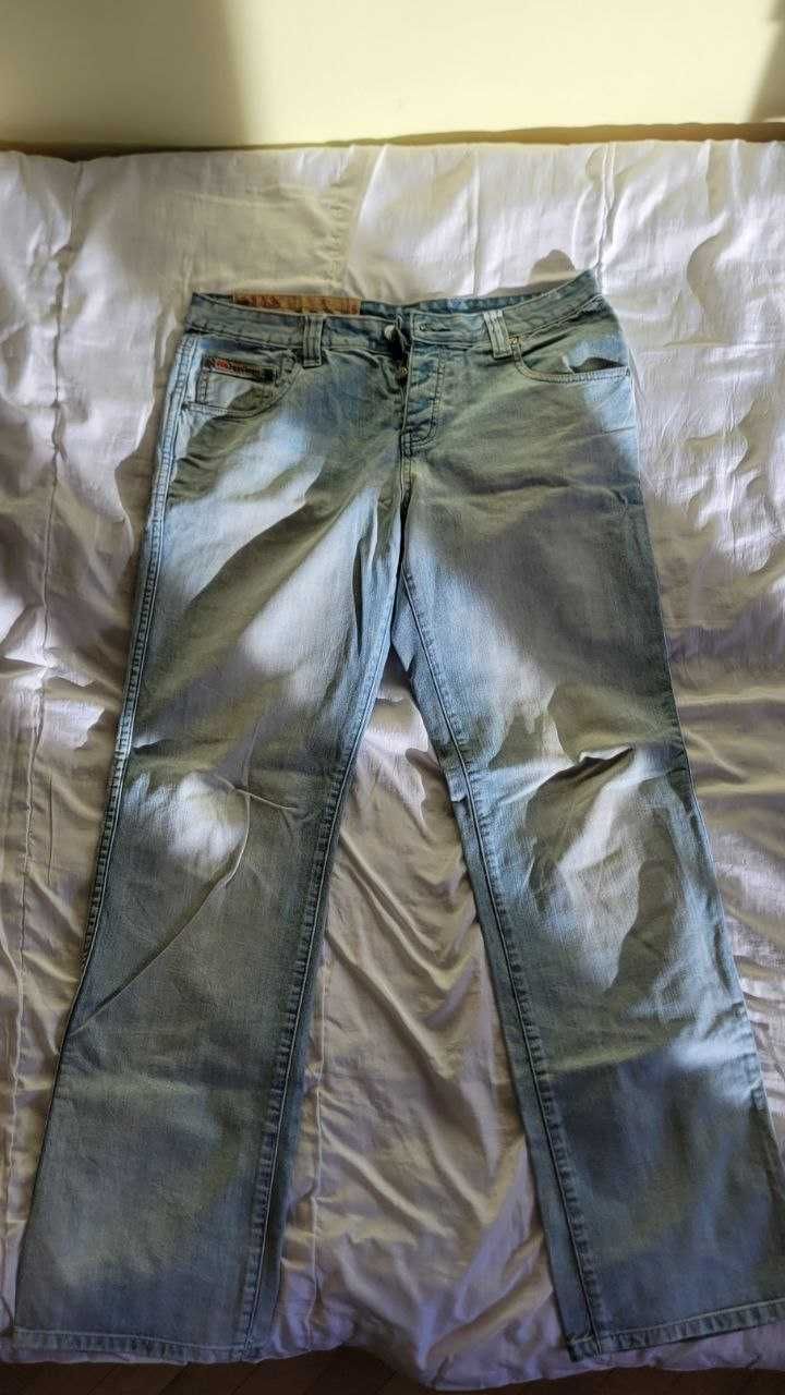 Męskie jasne jeansy 32/34