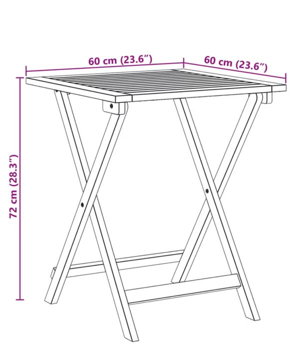 Vendo conjunto de três cadeiras de jantar dobráveis, novas