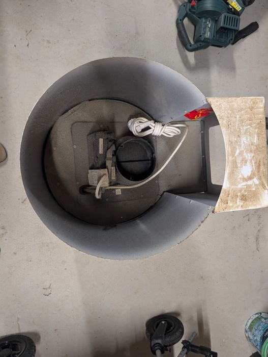 Okap Ciarko Tuba Wyspowy Biały