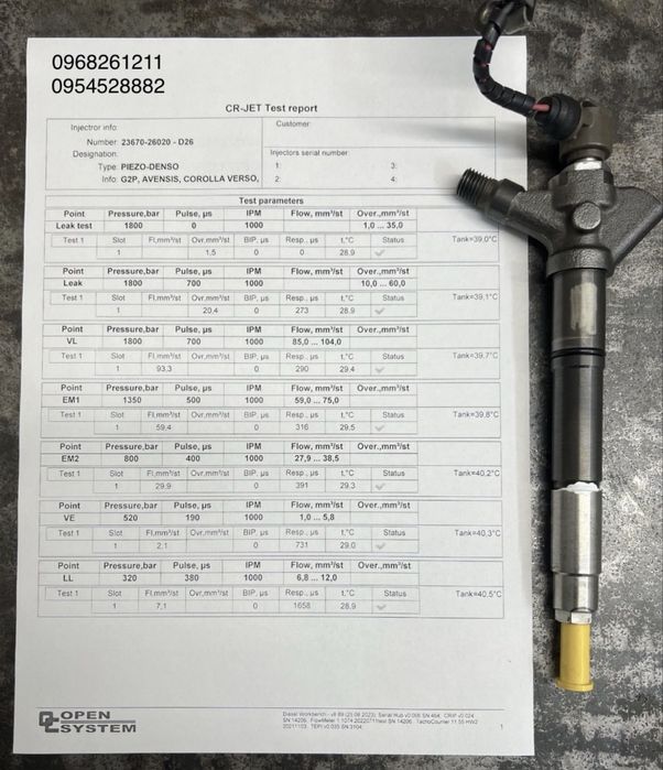 Форсунки DENSO Toyota Rav 4 Lexus II D-САТ 23670-26011 Лексус Тойота