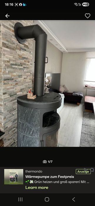 Kominek wolnostojący, koza, piecyk