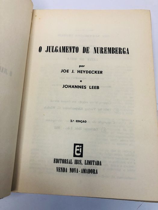 O Julgamento de Nuremberga - Joe J. Heydecker e Johannes Leeb