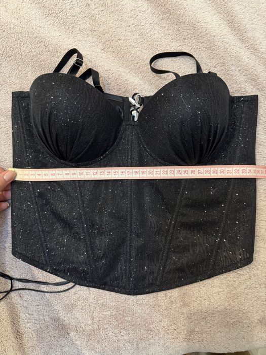 Вечірній блискучий корсет