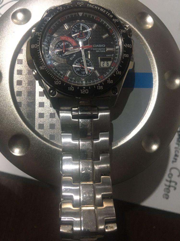 Zegarek Casio chronograph Wave Ceptor