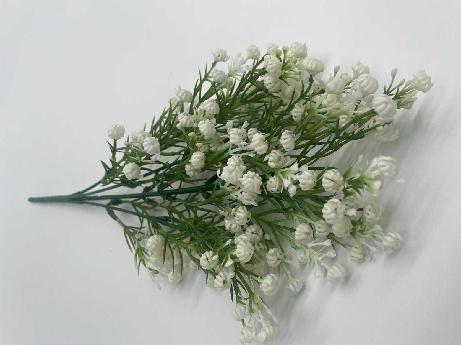Gipsówka Gałązka 36cm Białe Kwiaty