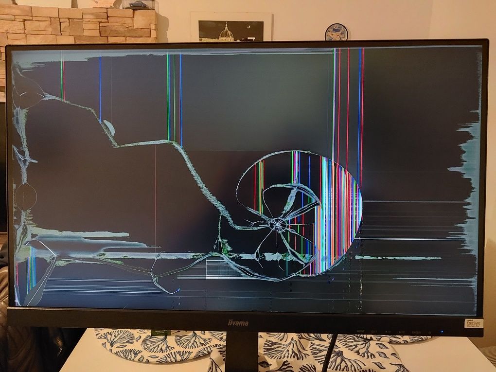 Monitor Iiyama 27" GB2770QSU G-Master uszkodzona matryca