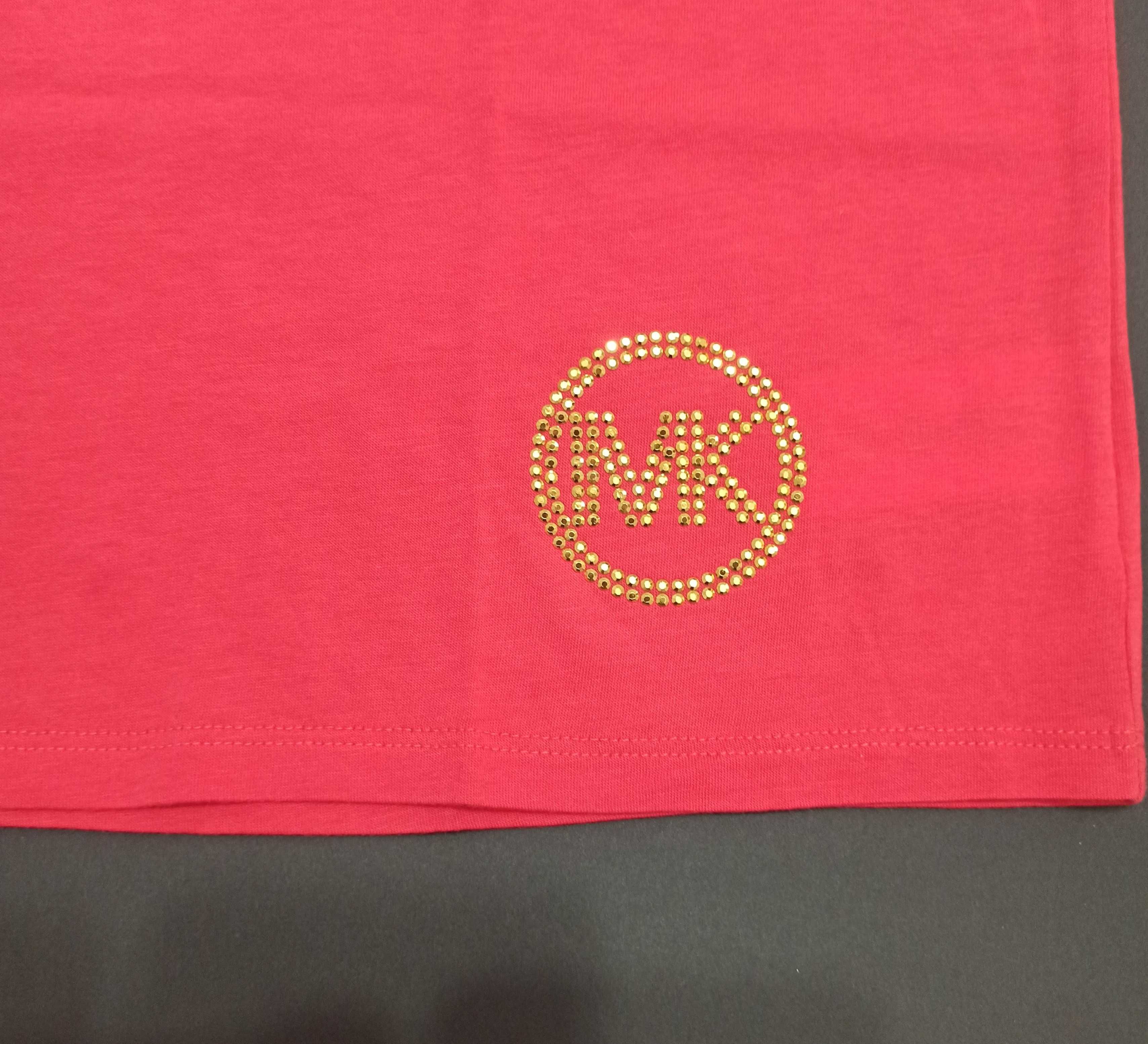 MICHAEL KORS Oryginalna Bluzka Koszulka T-Shirt Wycięcia na Ramionach
