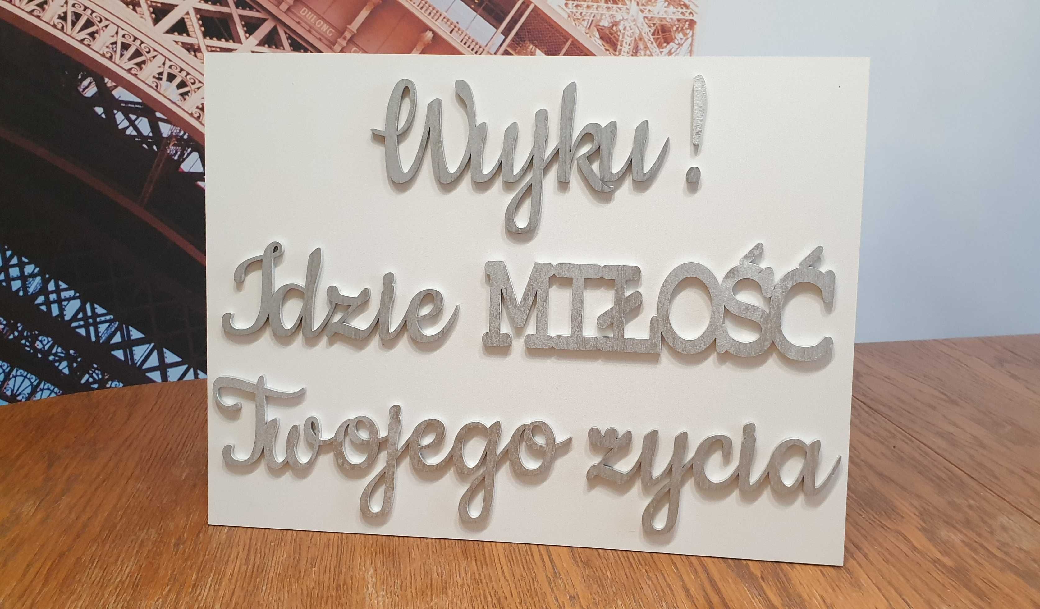 Wujku idzie Miłość, tabliczki do kościoła ślub
