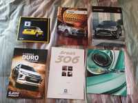 Catálogos de automóveis - várias marcas