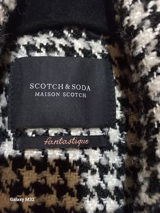 Пальто  SCOTCH#SODA.чорно біле, розмір XS