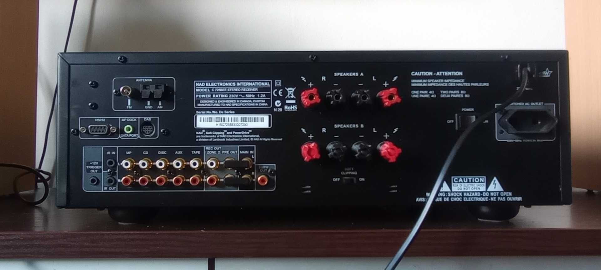 Amplituner NAD C725BEE bdb st. techniczny