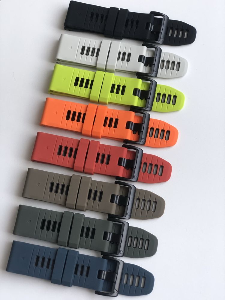 Двокольорові ремінці на годинники Garmin 22 мм 26 мм Quick Fit браслет