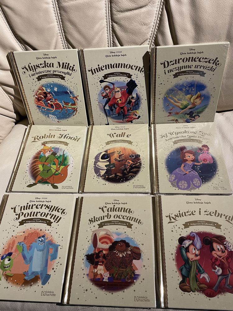 Nowe książeczki Disney złota kolekcja bajek Lwia straż Vaiania Minnie
