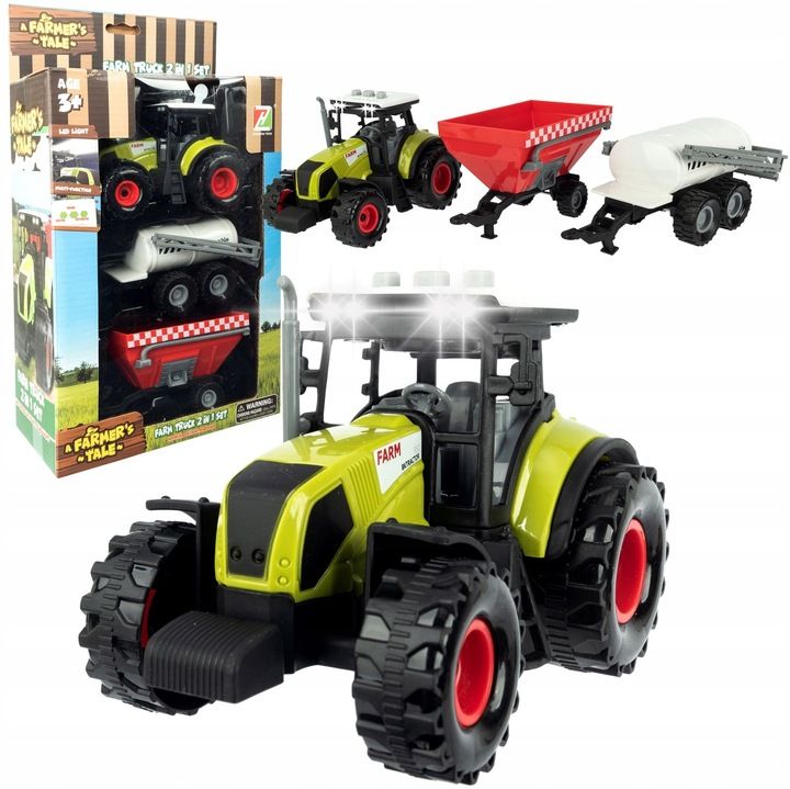 Ciągnik Traktor Maszyny Rolnicze Zestaw Farmera