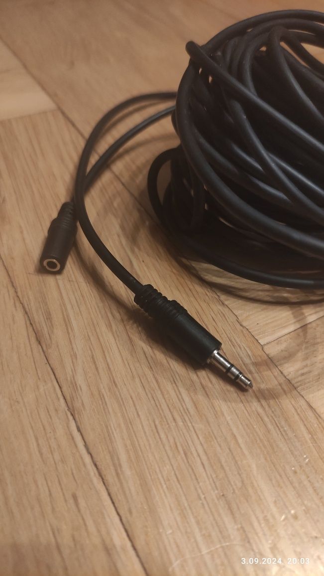 Kabel przedłużacz słuchawkowy 10m