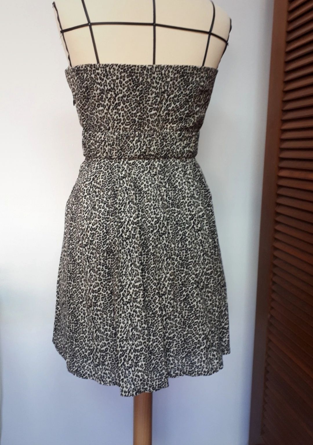 Vestido Estampado Leopardo curto