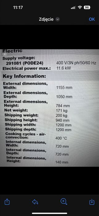 Sprzedam Piec do pizzy Zanussi Electrolux