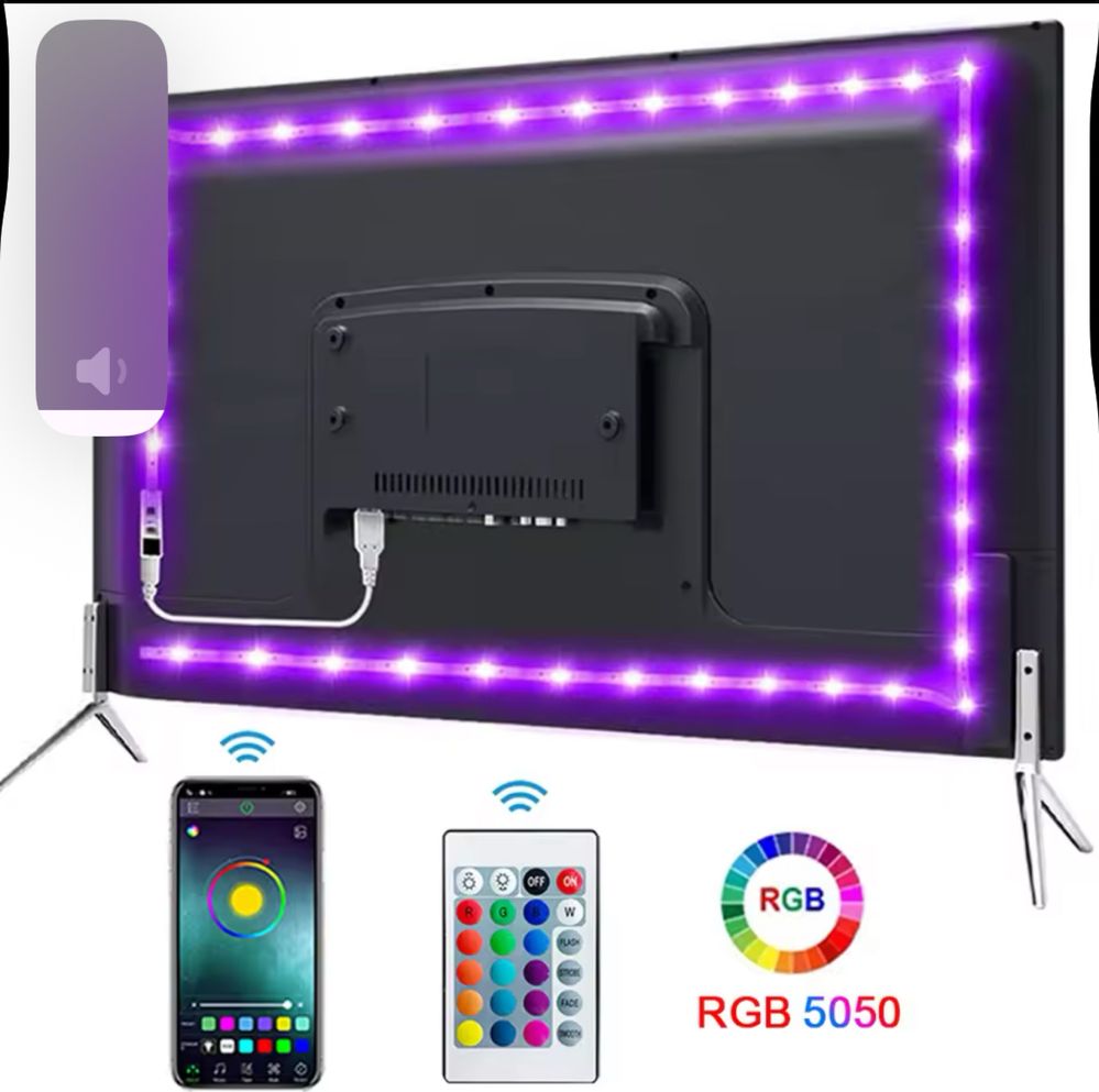 Fita LED RGB 5 metros - bluetooth