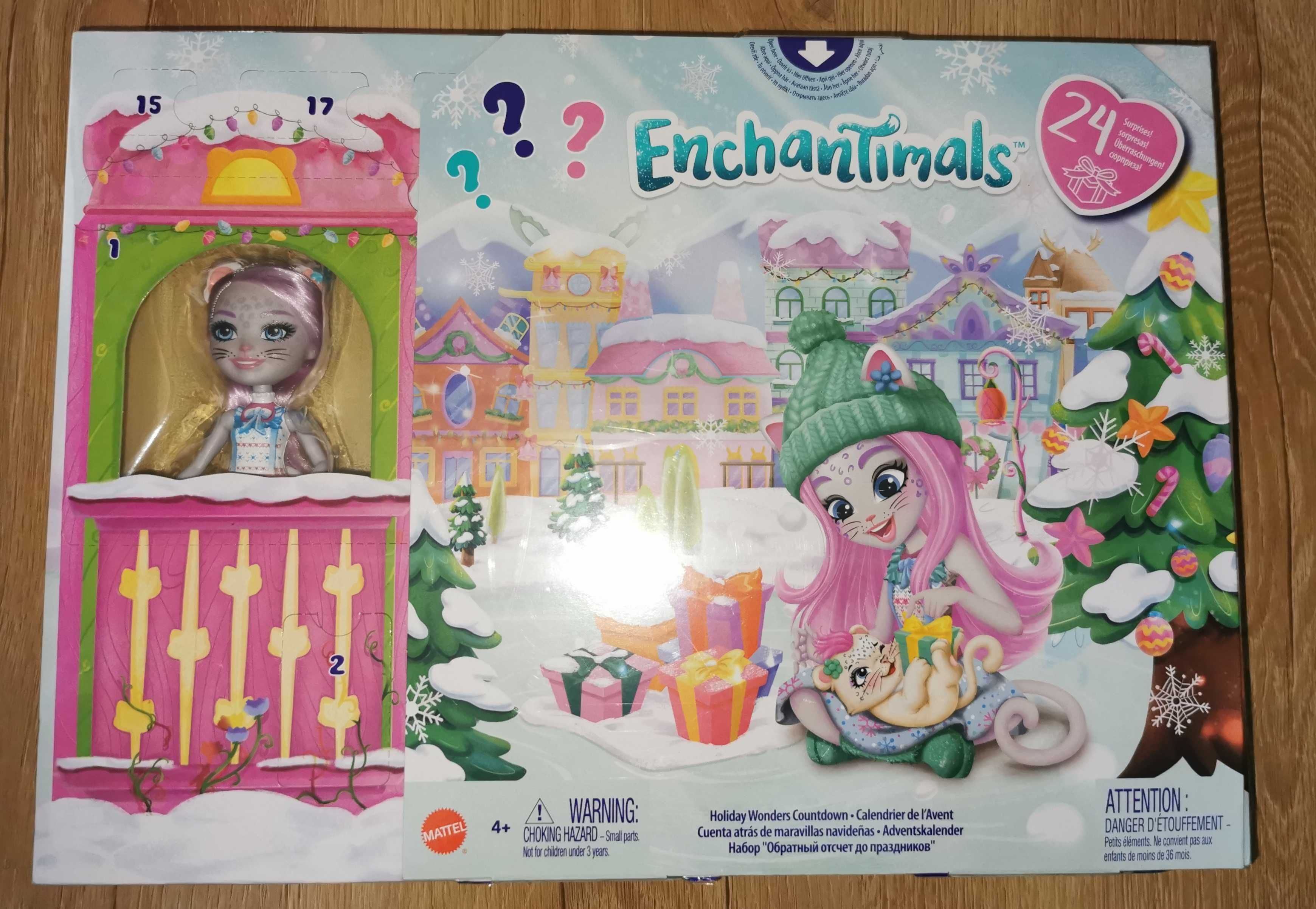 Nowy kalendarz adwentowy lalka Enchantimals 24 niespodzianki