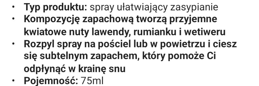 Lavender Pilow Spray wspomagający głęboki sen 75 ml  75 ml