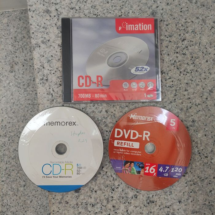 CD virgem, DVD virgem