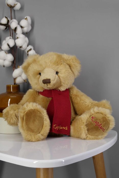 М'яка велика іграшка Ведмежа з шарфом "Лапландія".