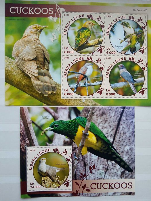 Znaczki pocztowe - M30 - seria + bloczek - fauna/ptaki