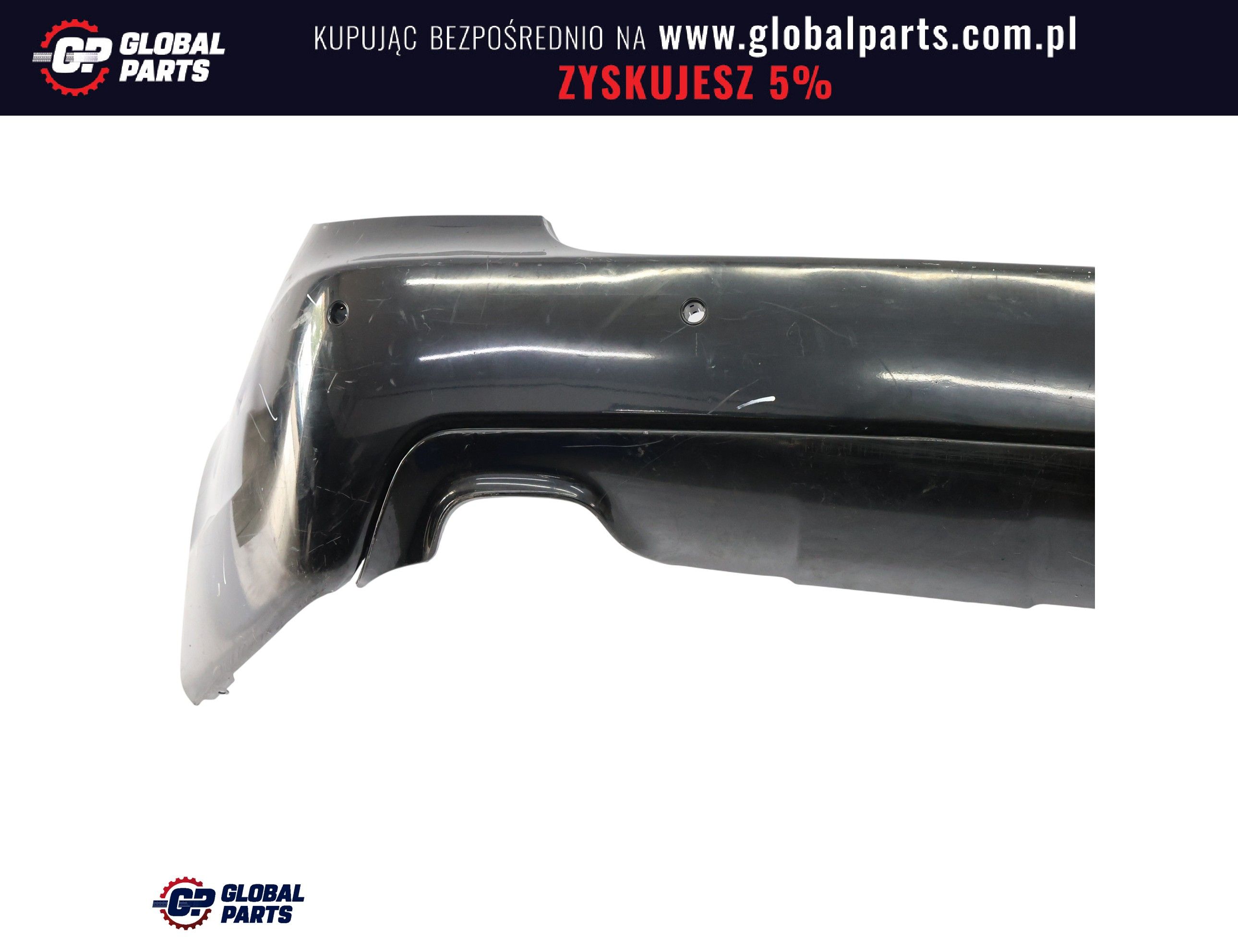 BMW E60 Zderzak Tylny M-Pakiet PDC Carbonschwarz Czarny Metalik - 416