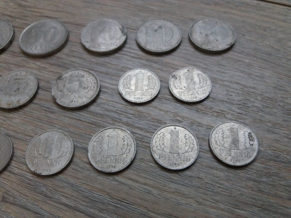 Монеты ГДР pfennig mark