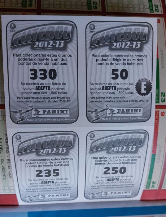 Caderneta de cromos  futebol 2012/13