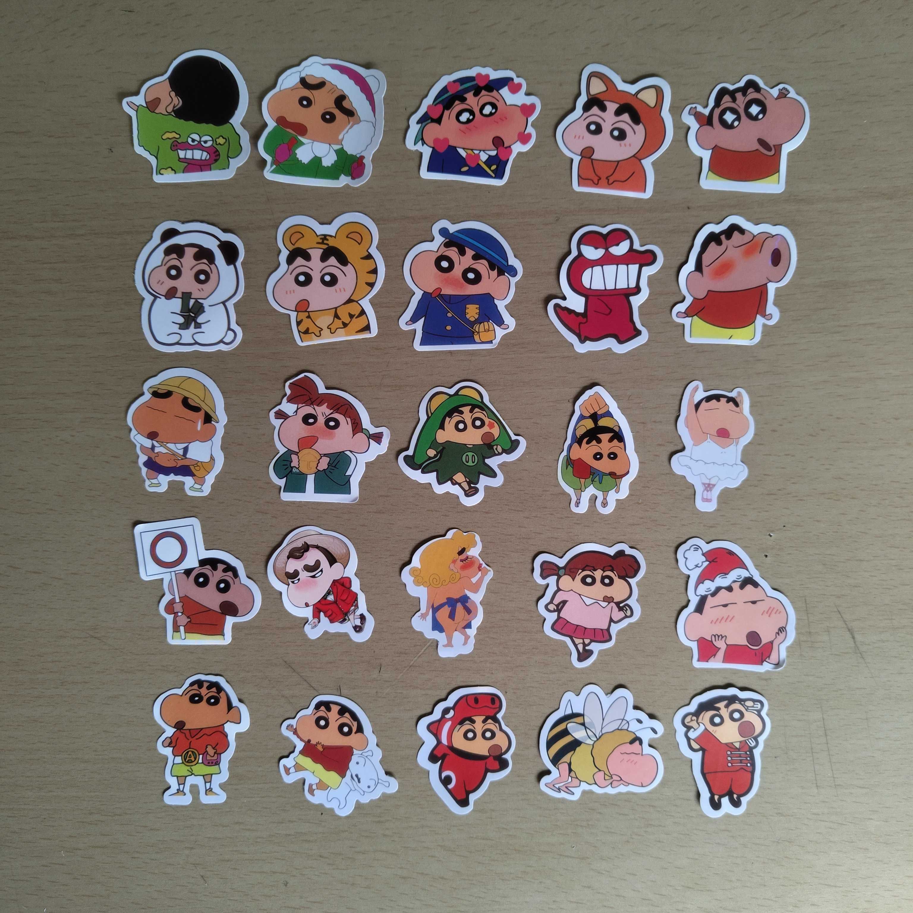 100 Autocolantes Adesivos Stickers Shin Chan