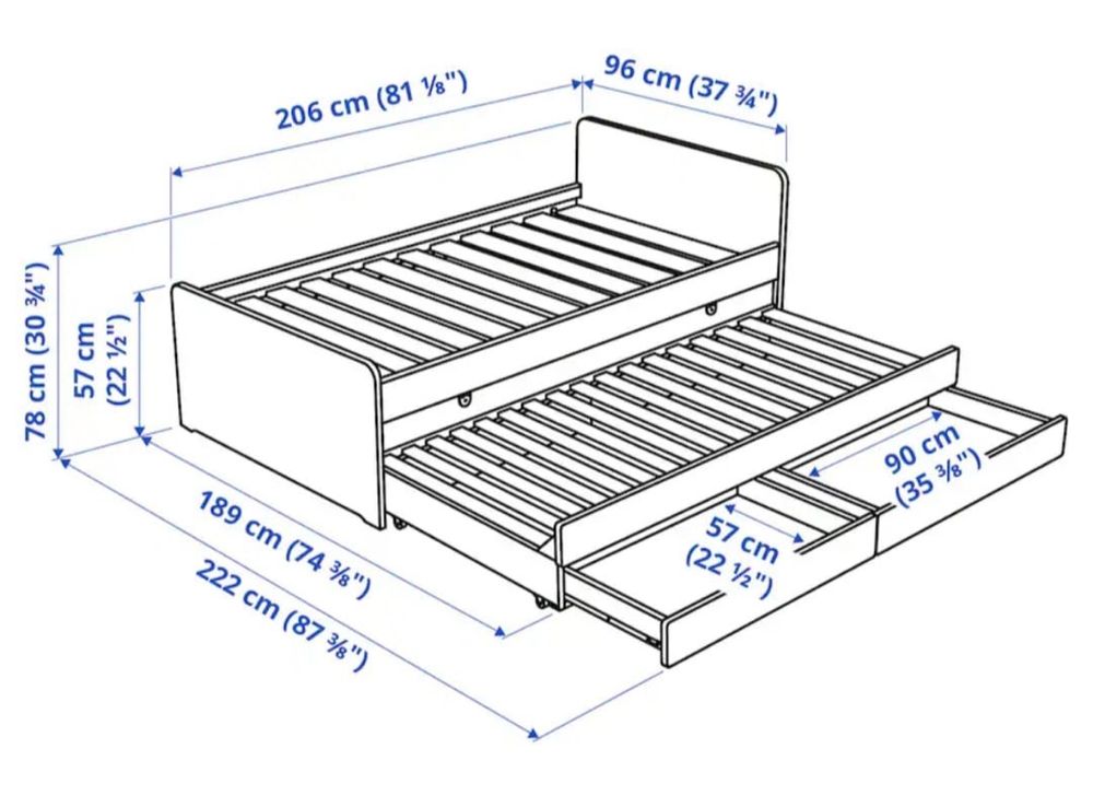 Cama de criança dupla