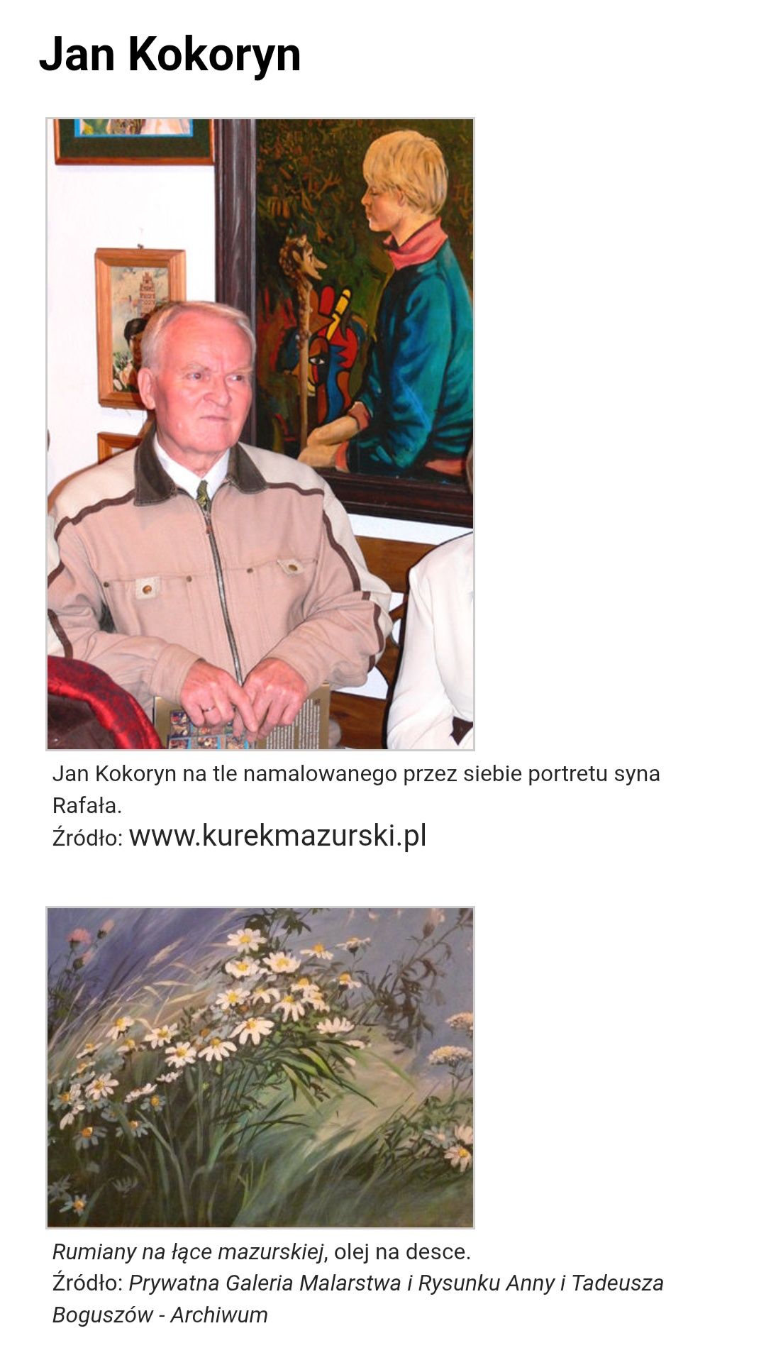 Obraz Jan Kokoryn 1999 r