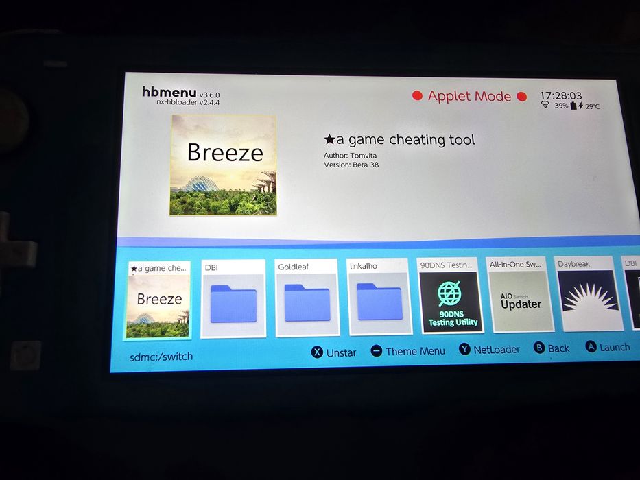 Nintendo switch lite turquesa desbloqueada