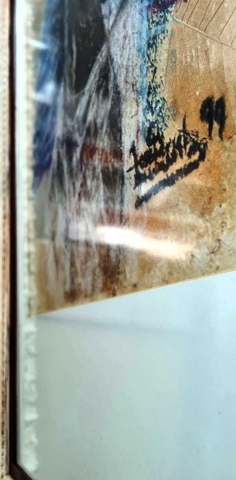 Pintura original a Pastel s/Papel reciclado José Barbosa