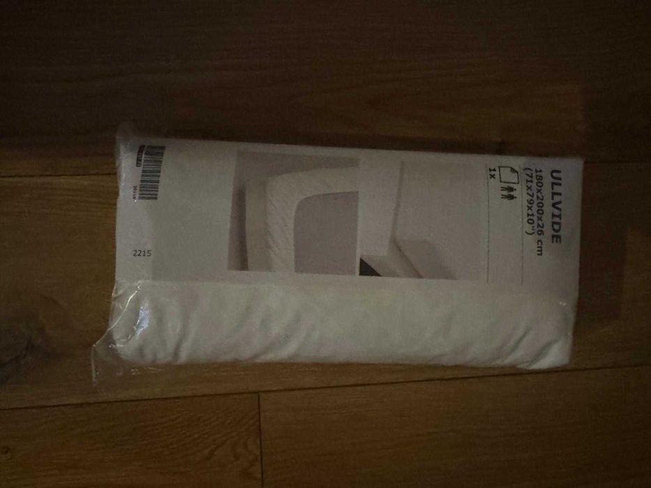 Prześcieradło białe ULLVIDE IKEA z gumką 180x200x28