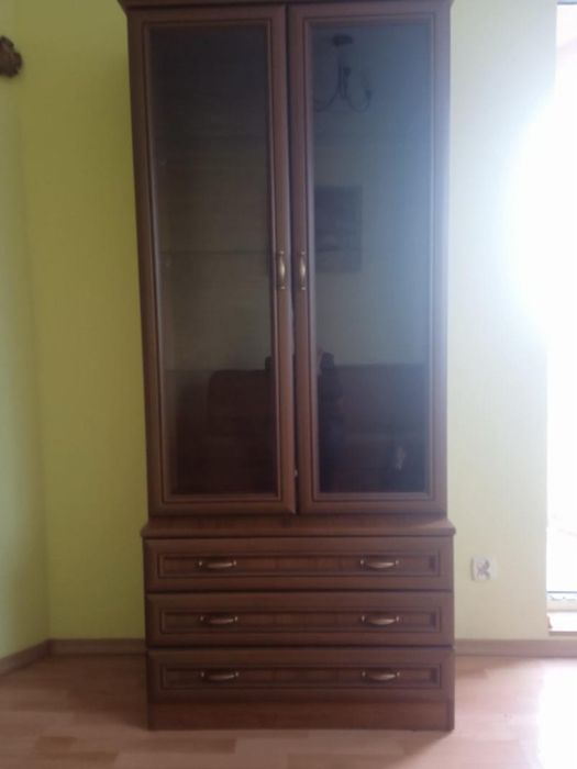 Komoda regał kredens witryna drewniana szafka szafa 210x90x47