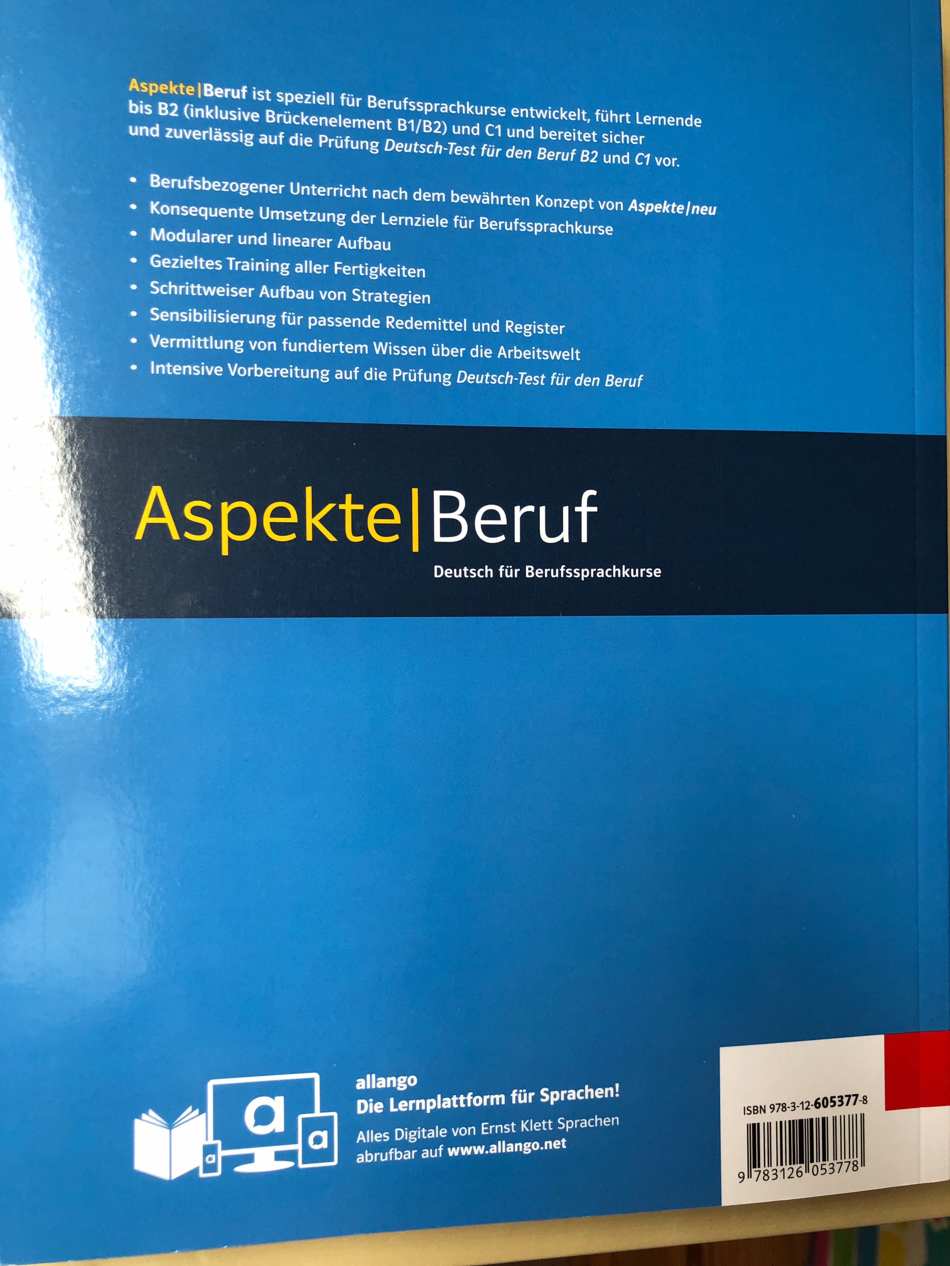 Aspekte Beruf B2 podręcznik i ćwiczenia nowe