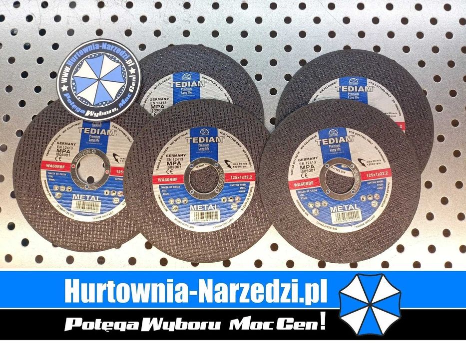 5 sztuk Tarcza do cięcia metalu 125x1,0mm tarcza do METALU 125mm