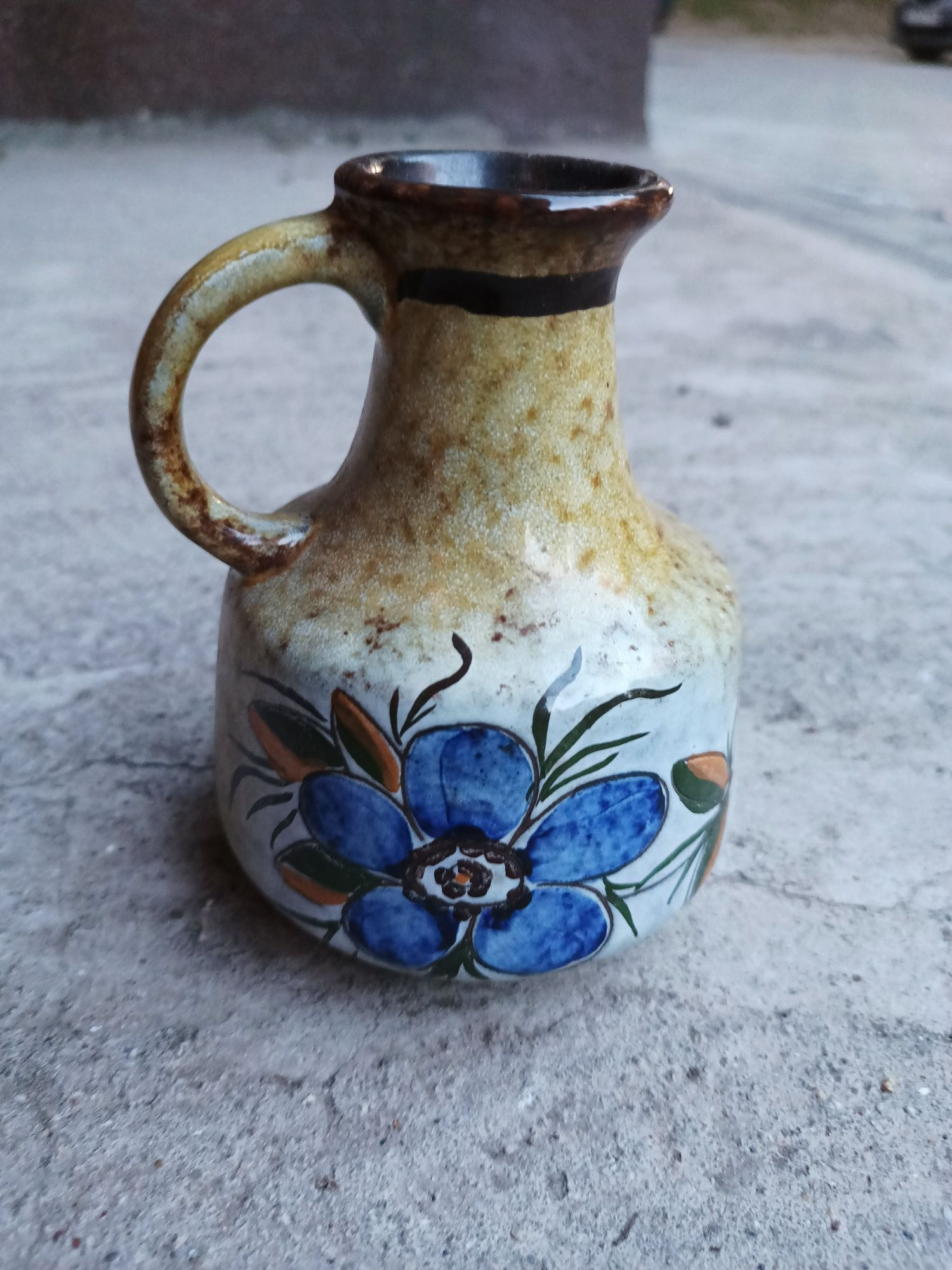 Wazon ceramika kwiaty prawdopodobnie niemiecki