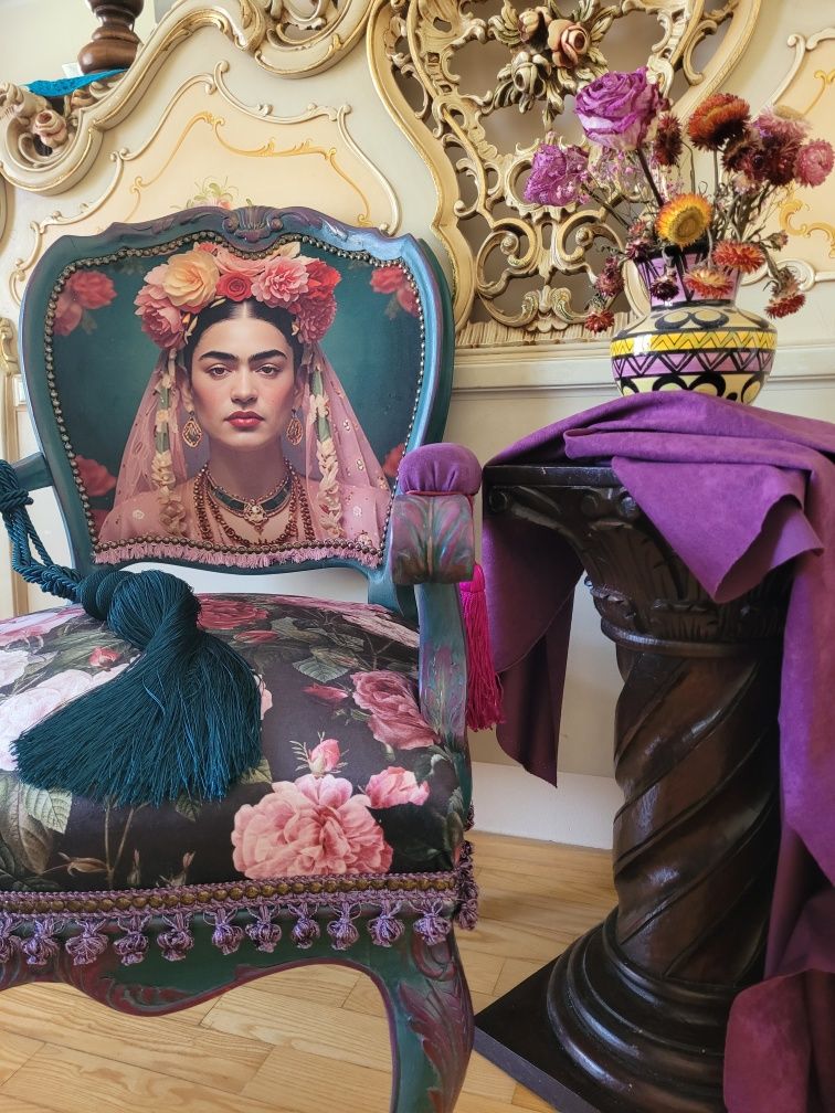 Luksusowy fotel Frida Kahlo