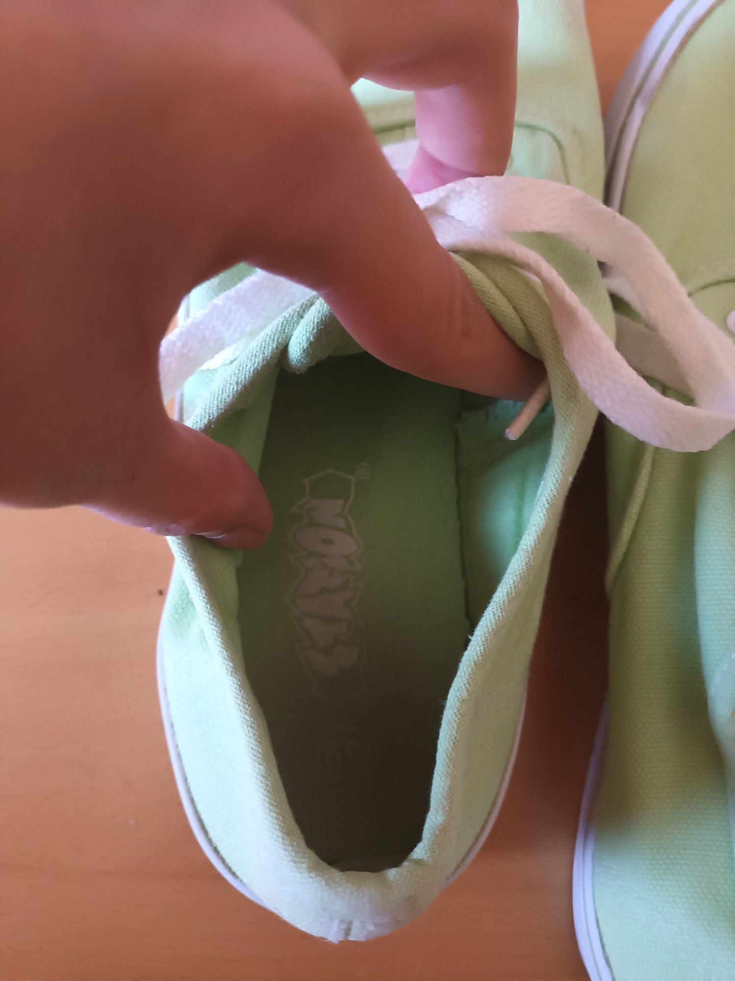 Sapatos station verdes pastel