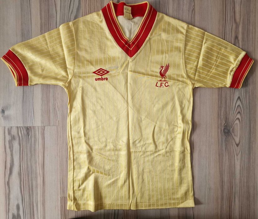 1981/82 Liverpool LFC zestaw wyjazdowy, koszulka, spodenki VINTAGE