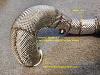 TFSI DOWNPIPE 3,5" MQB GOLF 7r S3 A3 Leon Cupra Octavia Superb TT