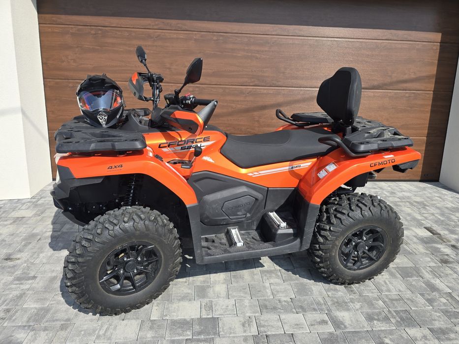Quad Cfmoto CF moto 520l eps.+kufer+pług faktura VatJak nowy.