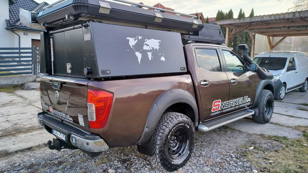 Kontener wyprawowy na pickupa, namiot, roleta, ogrzewanie, prysznic