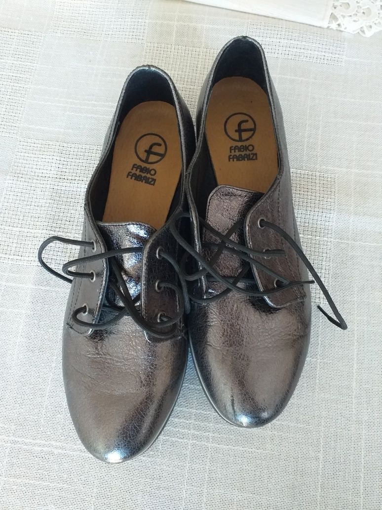 Skórzane buty Fabio Fabrizi 37