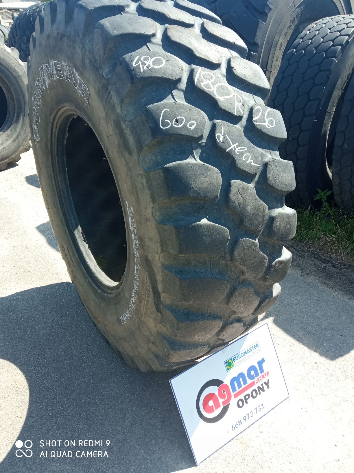 480/80R26 Goodyear Opona rolnicza przemysłowa używana