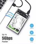 Внешний карман для 2.5 HDD/SSD в прозрачном кейсе