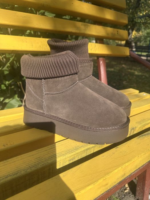 Угги з носочком натуральна замша